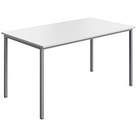 Serrion Multipurpose Rectangular Table, 1400x800mm, White