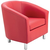 Jemini Polyurethane Tub Armchair, Red
