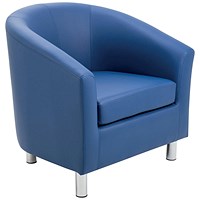 Jemini Polyurethane Tub Armchair, Blue