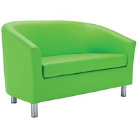Jemini 2 Seater Polyurethane Tub Sofa, Lime