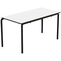 Titan Crush Bent Frame Table 1200x600x640mm White/Black
