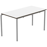 Titan Crush Bent Frame Table 1200x600x640mm White/Grey