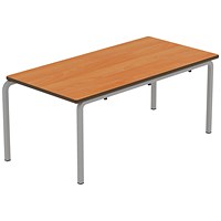 Titan Crush Bent Frame Table 1100x550x460mm Beech/Grey