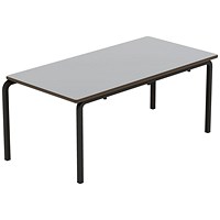 Titan Crush Bent Frame Table 1100x550x460mm Grey/Black