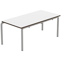 Titan Crush Bent Frame Table 1100x550x460mm White/Grey