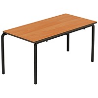 Titan Crush Bent Frame Table 1100x550x530mm Beech/Black