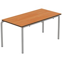 Titan Crush Bent Frame Table 1100x550x530mm Beech/Grey