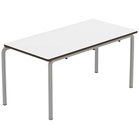 Titan Crush Bent Frame Table 1100x550x530mm White/Grey