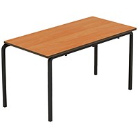 Titan Crush Bent Frame Table 1100x550x590mm Beech/Black