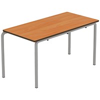 Titan Crush Bent Frame Table 1100x550x590mm Beech/Grey