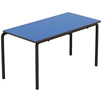 Titan Crush Bent Frame Table 1100x550x590mm Blue/Black