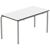 Titan Crush Bent Frame Table 1100x550x590mm White/Grey