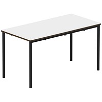 Titan Fully Welded Frame Table 1200x600x640mm White/Black