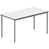 Titan Fully Welded Frame Table 1200x600x640mm White/Grey