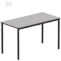 Titan Fully Welded Frame Table 1100x550x460mm Grey/Black