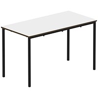 Titan Fully Welded Frame Table 1100x550x460mm White/Black