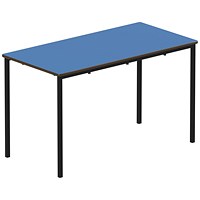 Titan Fully Welded Frame Table 1100x550x590mm Blue/Black