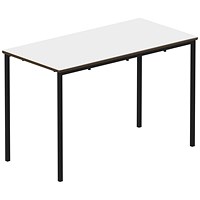 Titan Fully Welded Frame Table 1100x550x590mm White/Black