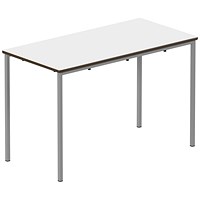 Titan Fully Welded Frame Table 1100x550x590mm White/Grey