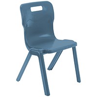 Titan One Piece Retold Chair Size 5 470x500x770mm Steel Blue