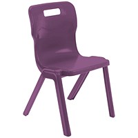 Titan One Piece Classroom Chair Size 5 470x500x770mm Grape