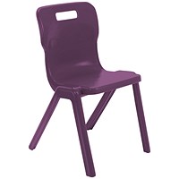 Titan One Piece Classroom Chair Size 6 470x530x805mm Grape