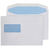 Q-Connect Machine Envelope 162x238mm Window Gummed 80gsm White (Pack of 500)
