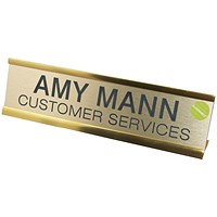 Q-Connect Custom Door/Desk Name Plate - 50x250mm Q-Connect Custom Door/Desk Name Plate - 50x250mm