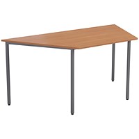 Jemini Trapezoidal Multipurpose Table, 1600x800mm, Oak