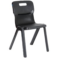 Titan One Piece Classroom Chair 435x384x600mm Charcoal