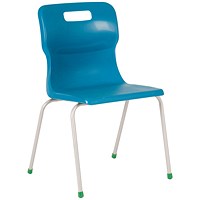 Titan 4 Leg Classroom Chair, 438x398x670mm, Blue Titan 4 Leg Classroom Chair, 438x398x670mm, Blue