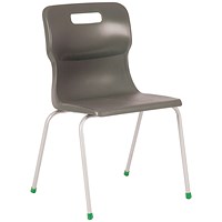 Titan 4 Leg Classroom Chair, 438x398x670mm, Charcoal Titan 4 Leg Classroom Chair, 438x398x670mm, Charcoal