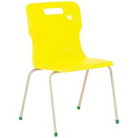 Titan 4 Leg Classroom Chair, 438x398x670mm, Yellow