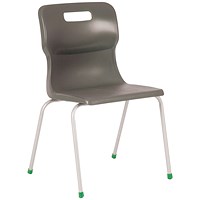 Titan 4 Leg Classroom Chair 497x477x790mm Charcoal