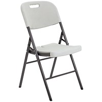 Jemini Folding Chair, White