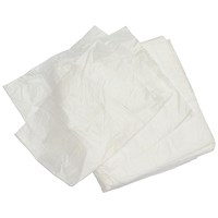2Work Square Bin Liners 30 Litre White (Pack of 1000)
