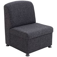Arista Modular Reception Chair, Charcoal Arista Modular Reception Chair, Charcoal