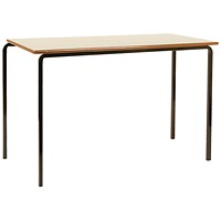 Jemini MDF Edged Classroom Table 1100x550x760mm Beech/Black (Pack of 4)