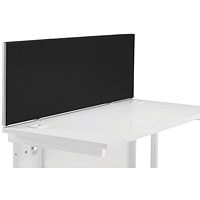 First Desk Mounted Screen 1200x25x400mm Special Black