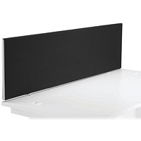 First Desk Mounted Screen 1400x25x400mm Special Black