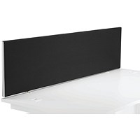 First Desk Screen, 1600x400mm, Black