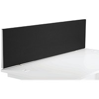 First Desk Mounted Screen 1800x25x400mm Special Black