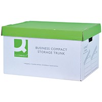 Q-Connect Business Storage Trunk, Standard, White, Pack of 10