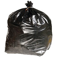 2Work Extra Heavy Duty Refuse Sack, 90 Litre, Black, Pack of 200 2Work Extra Heavy Duty Refuse Sack, 90 Litre, Black, Pack of 200