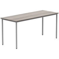 Astin Rectangular Table, 1600x600x730mm, Grey Oak