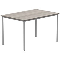 Astin Rectangular Table, 1200x800x730mm, Grey Oak