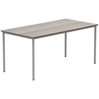 Astin Rectangular Table, 1600x800x730mm, Grey Oak