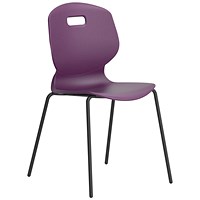 Titan Arc Four Leg Classroom Chair, Size 5, Grape
