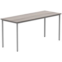 Polaris Rectangular Multipurpose Table, 1600x600mm, Grey Oak