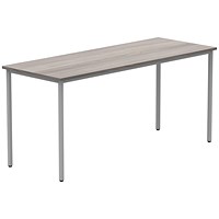 Polaris Rectangular Multipurpose Table, 1600x600x730mm, Grey Oak